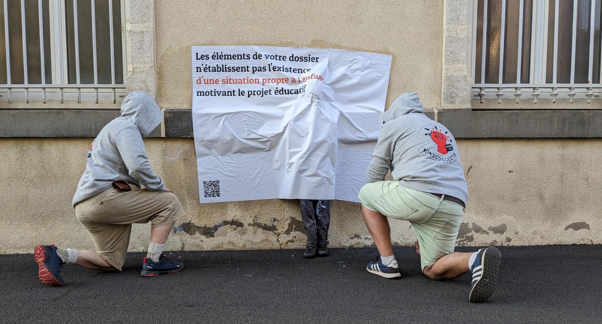 Collage NonSco’llectif à Clermont-Ferrand